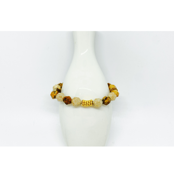 Star Cut Picture Jasper Bracelet