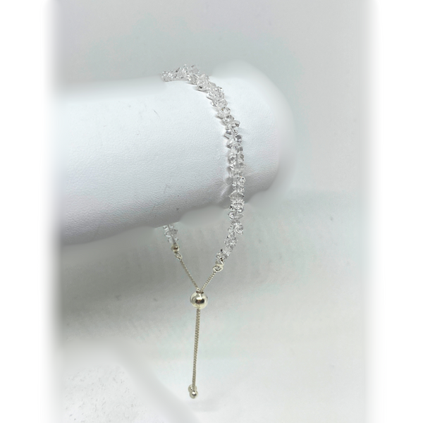 Herkermer Diamond  BOLO Bracelet