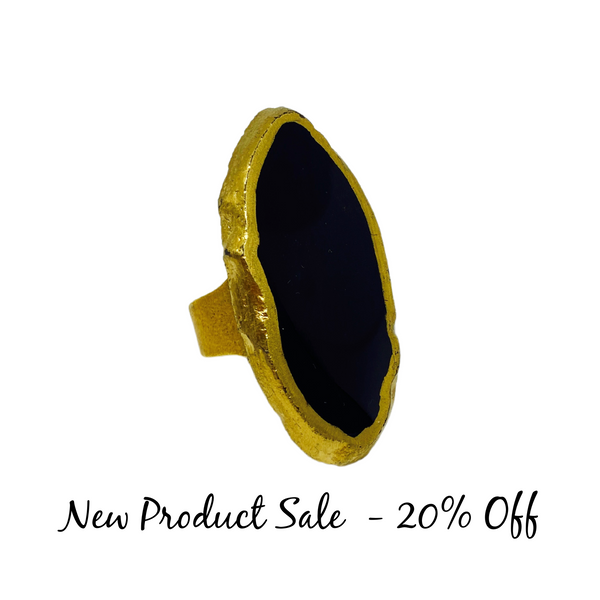 Black Agate Ring