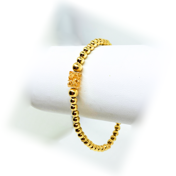 Gold Filled Bracelet with Crystal
