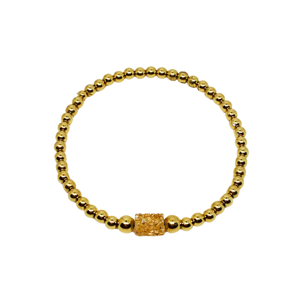 Gold Filled Bracelet with Crystal