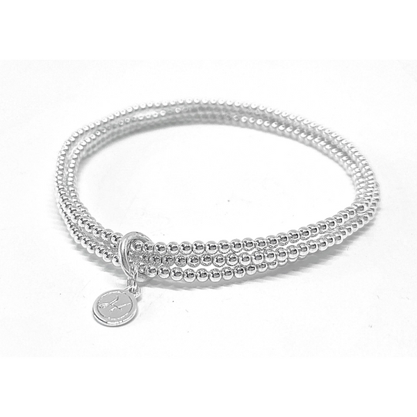 2mm Ball Bracelet Trio