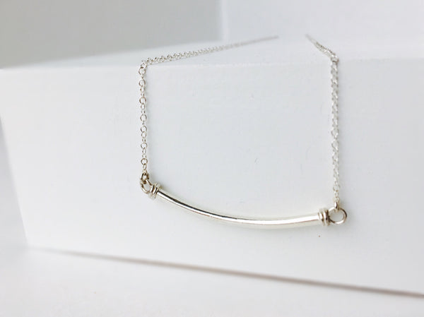 Sterling Silver Bar Necklace