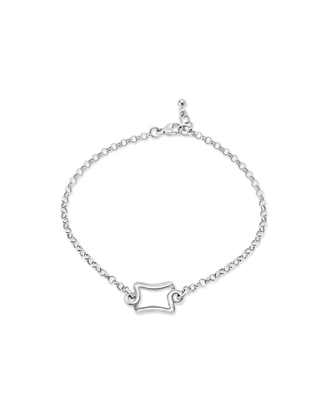 Sterling Art Deco Chain Bracelet