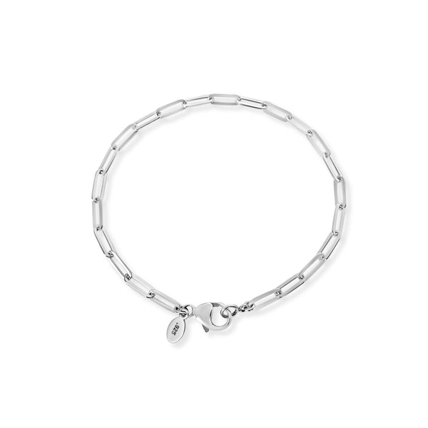 Sterling Paperclip Bracelet