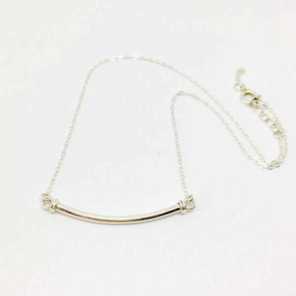 Sterling Silver Bar Necklace