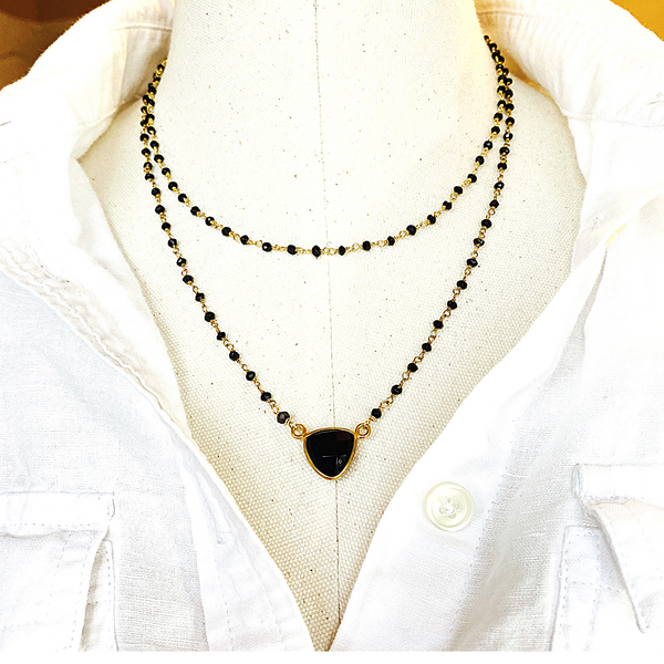 Double Strand Spinel Necklace