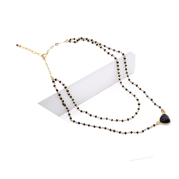 Double Strand Spinel Necklace