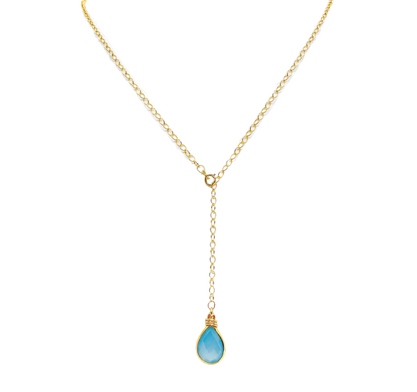 Y Gemstone Necklace