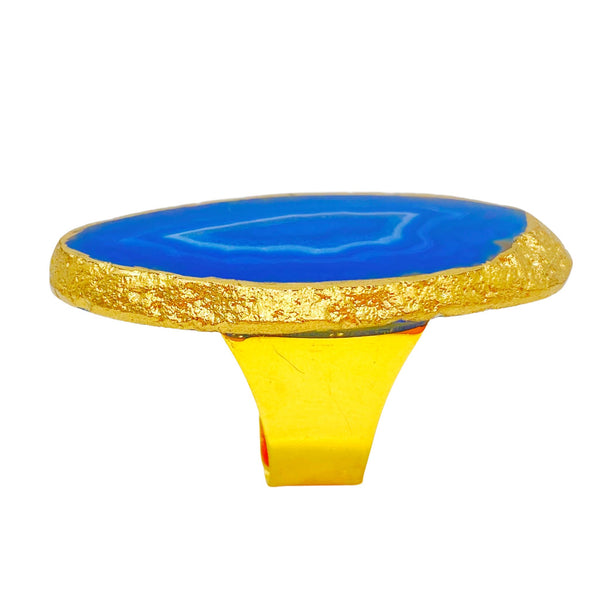 Blue Agate Ring