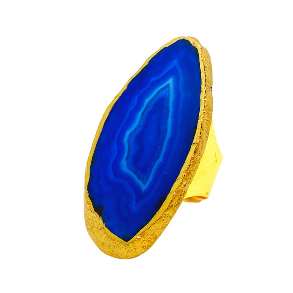 Blue Agate Ring