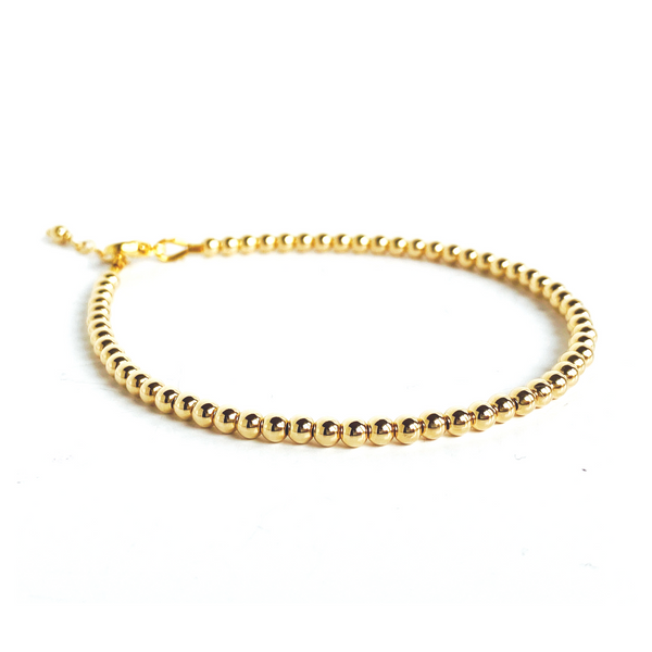 Gold-Filled Bead Bracelet - 3mm