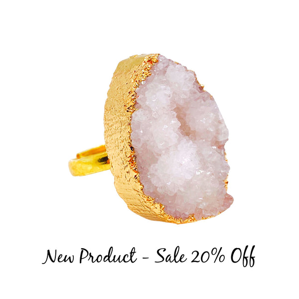 Natural Druzy Ring