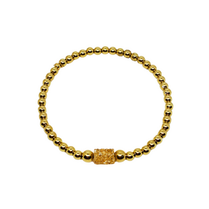 Gold Filled Bracelet with Crystal