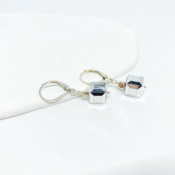 Swarovski Silver Shade Earrings