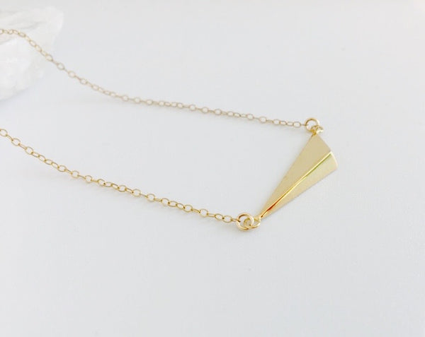 Geometric Gold Filled Necklace