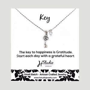 Key to 2025 happiness necklace