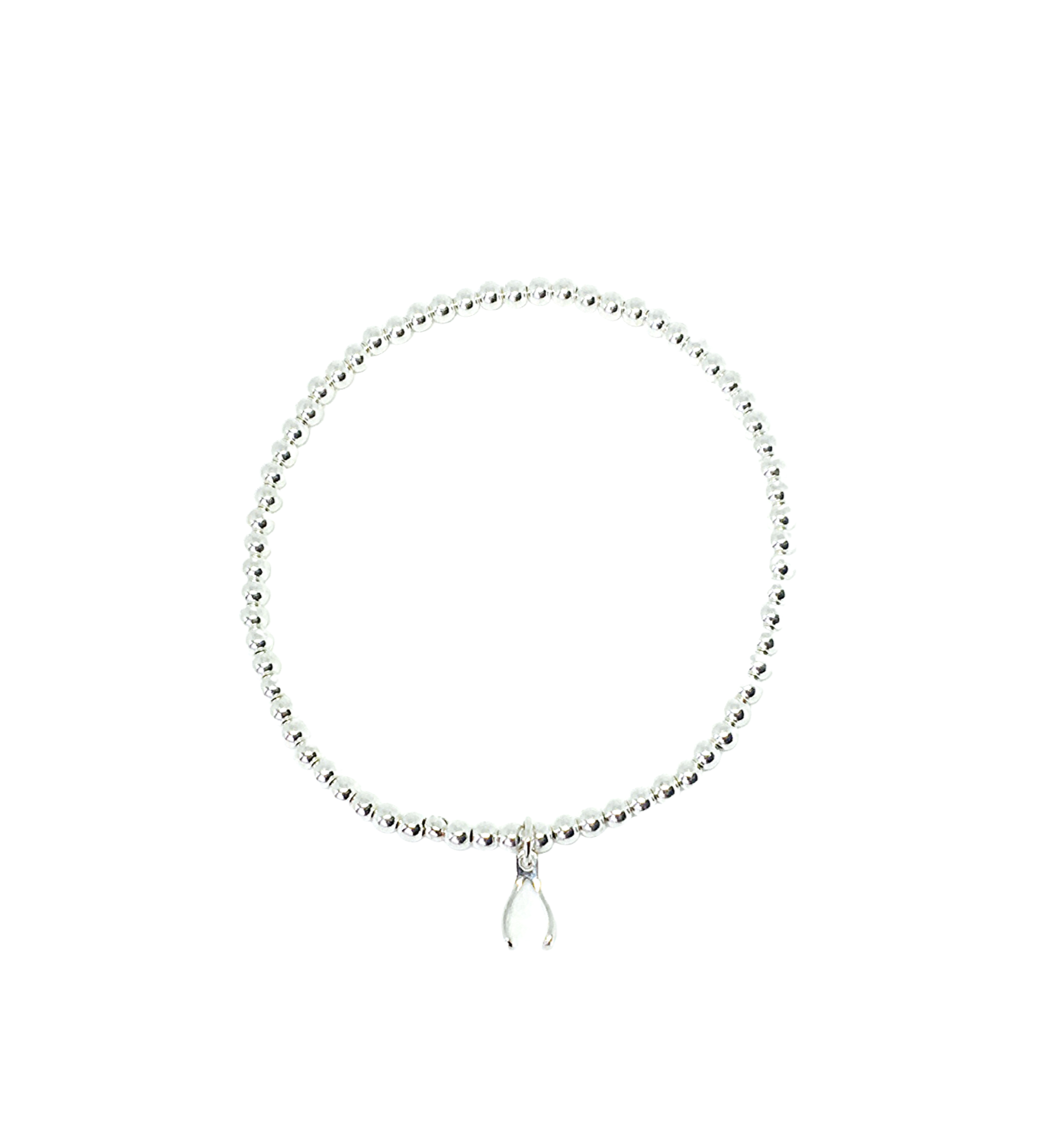 Sterling Bead Stretch Bracelet - Wish