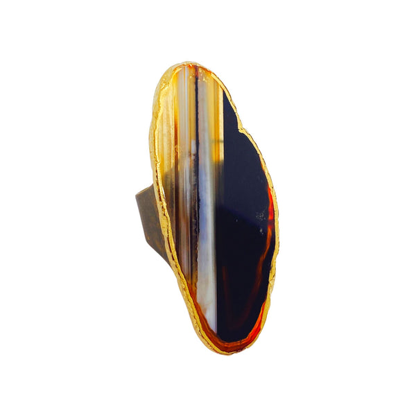 Striped Agate Ring