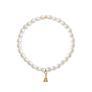 Paris Pearl Bracelet - Gold Filled Charm